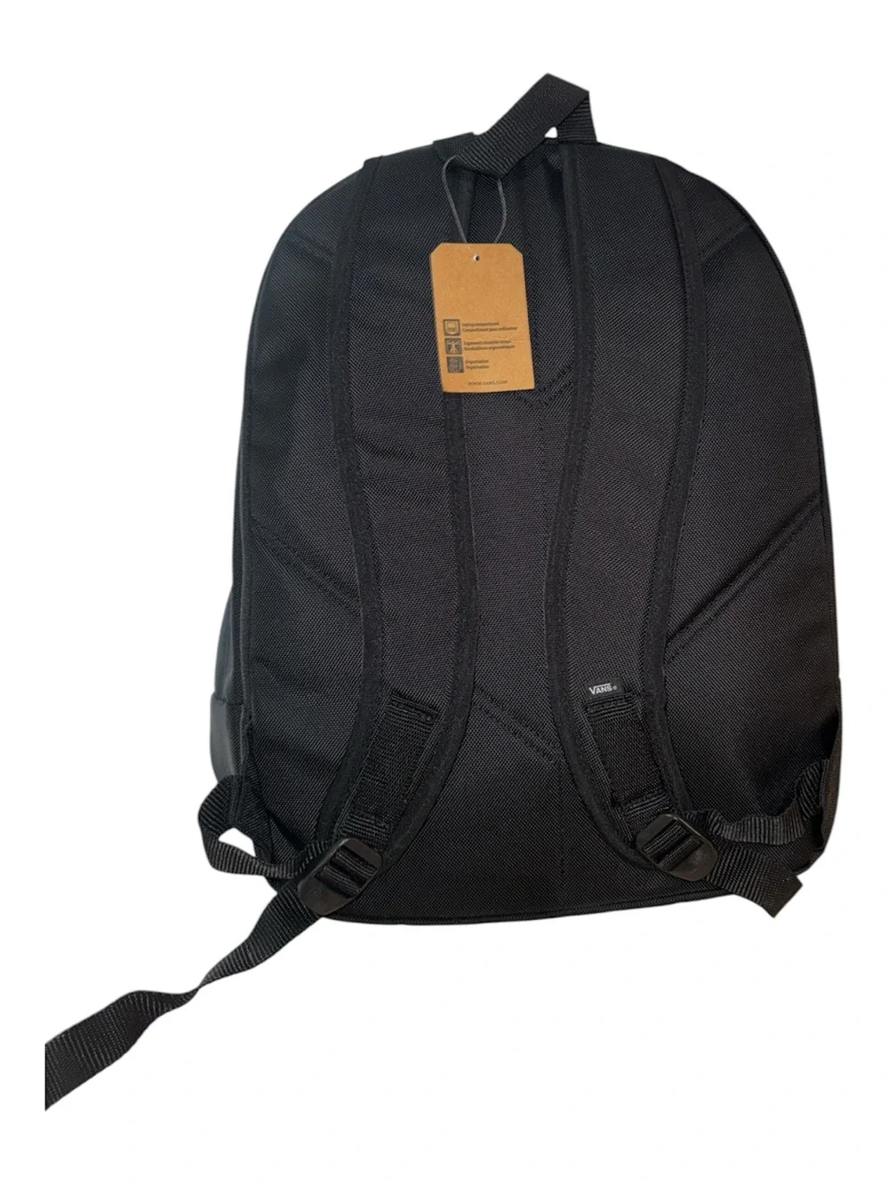 Vans Black Everyday Backpack with Front Zip Pocket